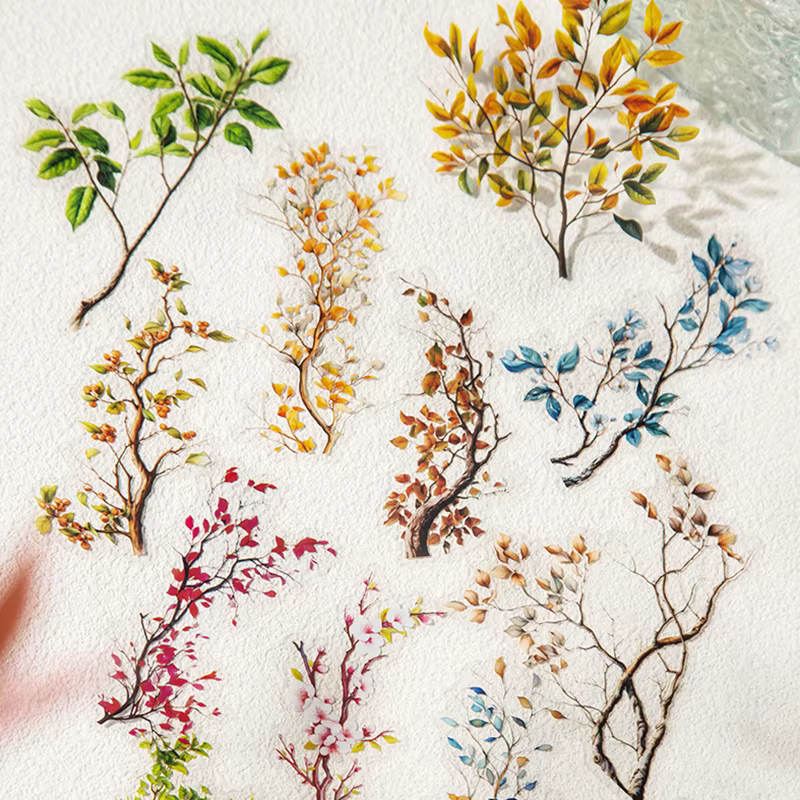 Autocollants fleurs plantes