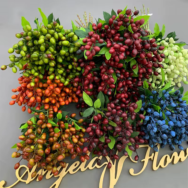 Simulation de branche de fruits d'olive