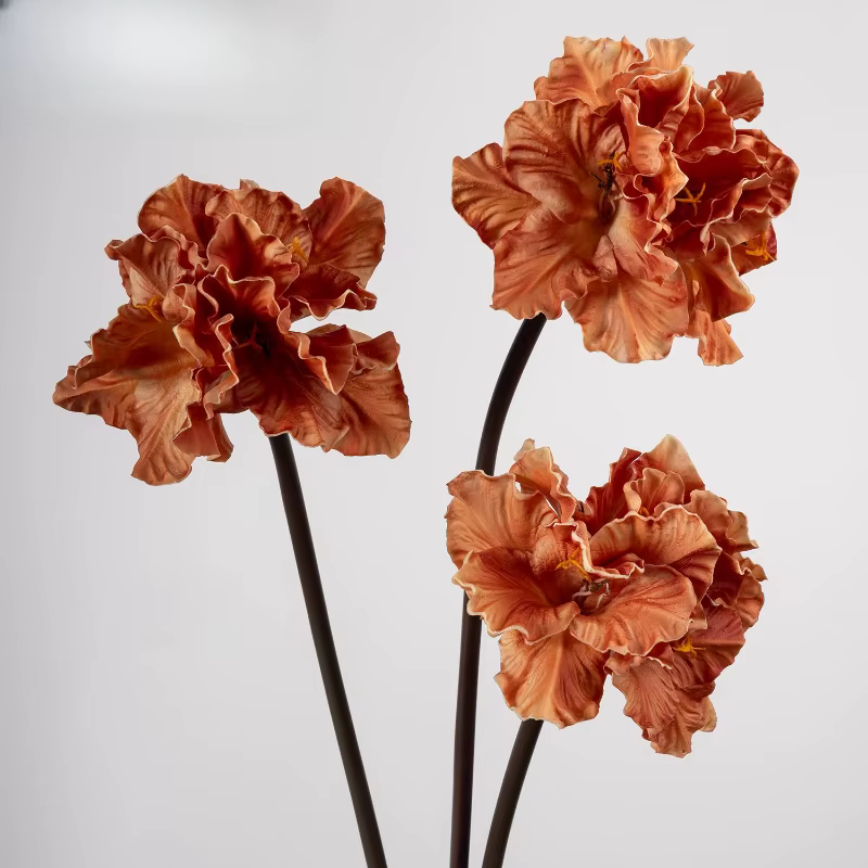 6 pièces de fleurs artificielles en PU