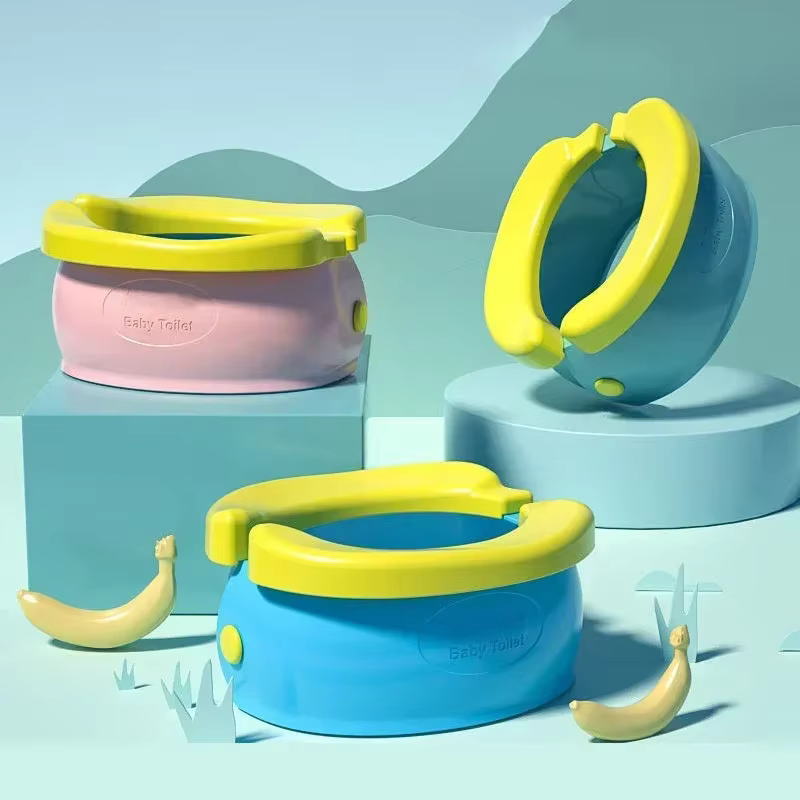 Siège d'entraînement de pot pliable pour enfants, siège de toilette facile à nettoyer, cadeau d'anniversaire pour garçons et filles, pot de voyage Portable pour bébé Camping