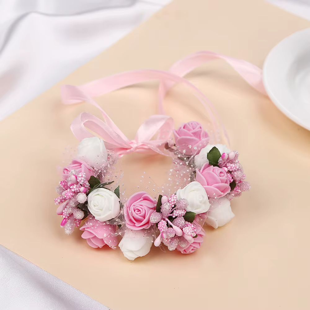 Couronne de fleurs féeriques, épingles à cheveux colorées, pinces à cheveux polyvalentes et élégantes pour femmes et filles, accessoires de mode, accessoires de photographie