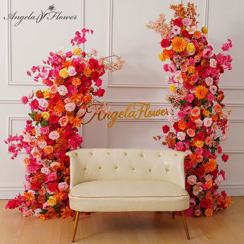 Nucleorner de fleur de pivoine rose orange