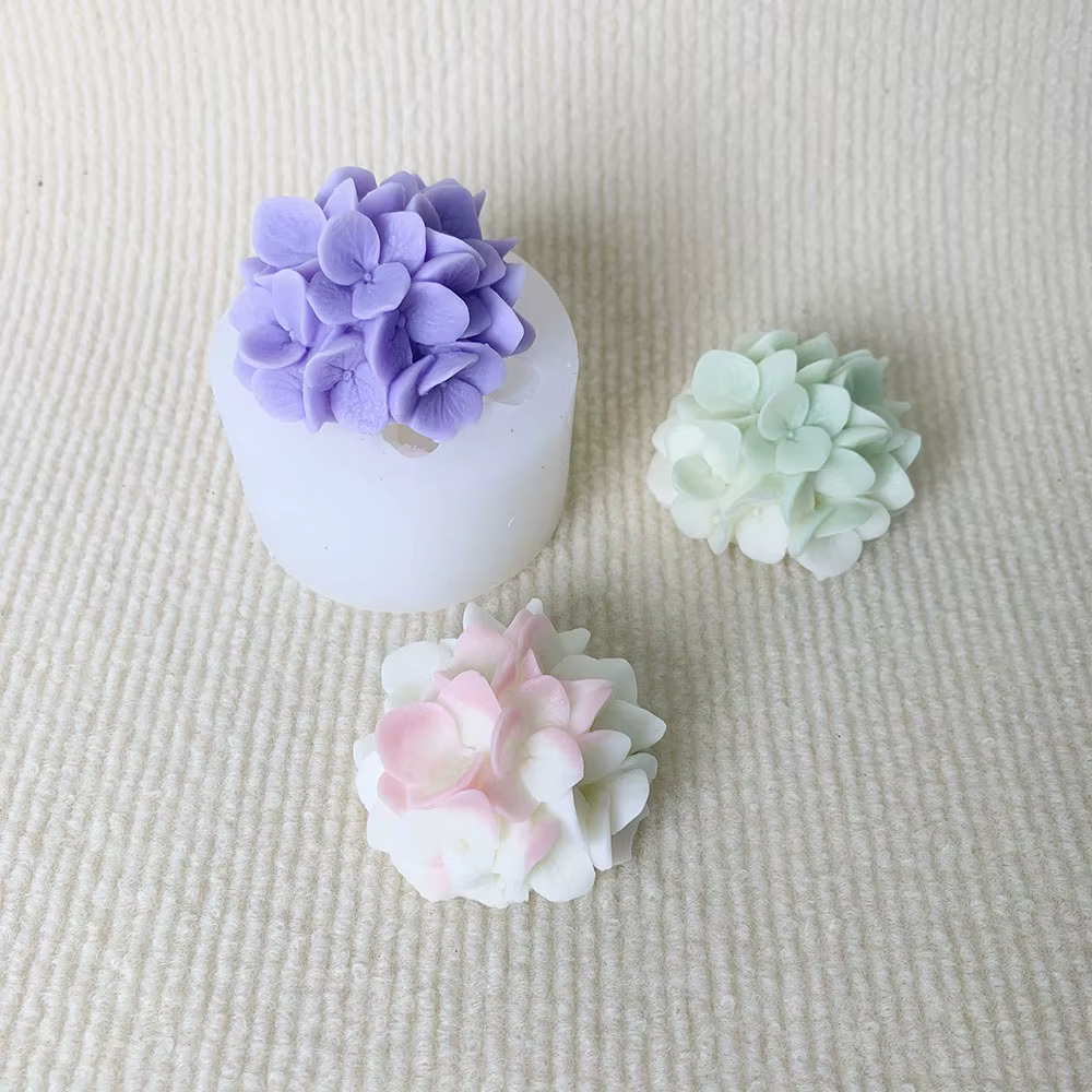 Moules en Silicone pour fleurs d'hortensia