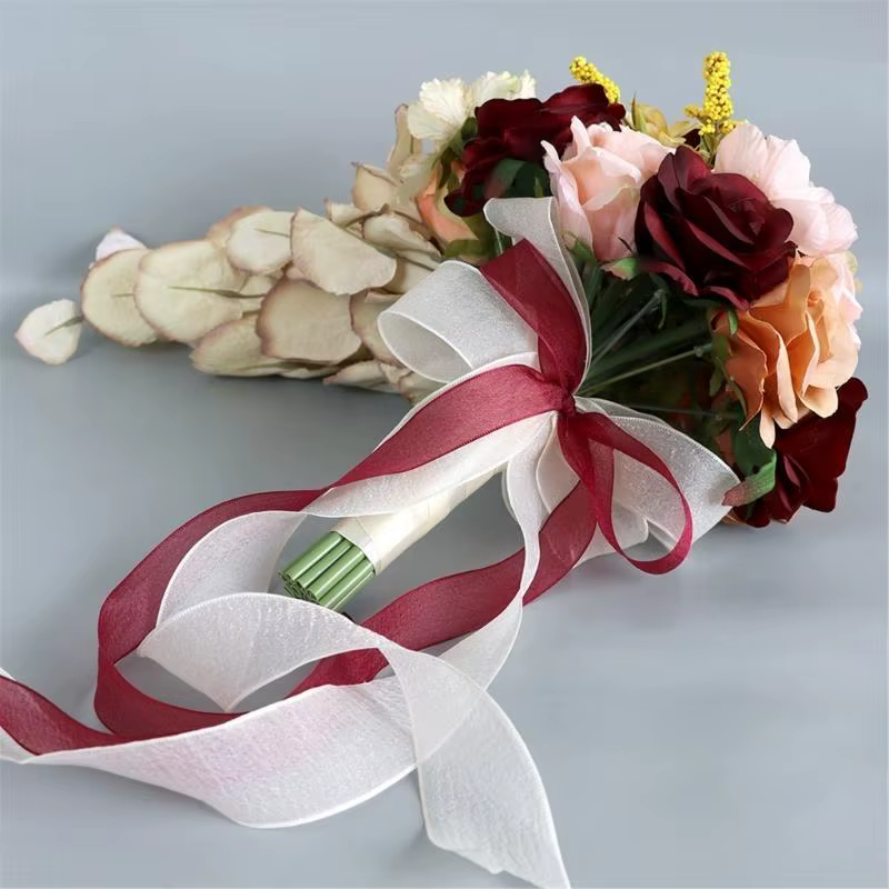 E8BD Arrangements floraux artificiels Bouquets fleurs artificielles pour cérémonie décorations mariage table