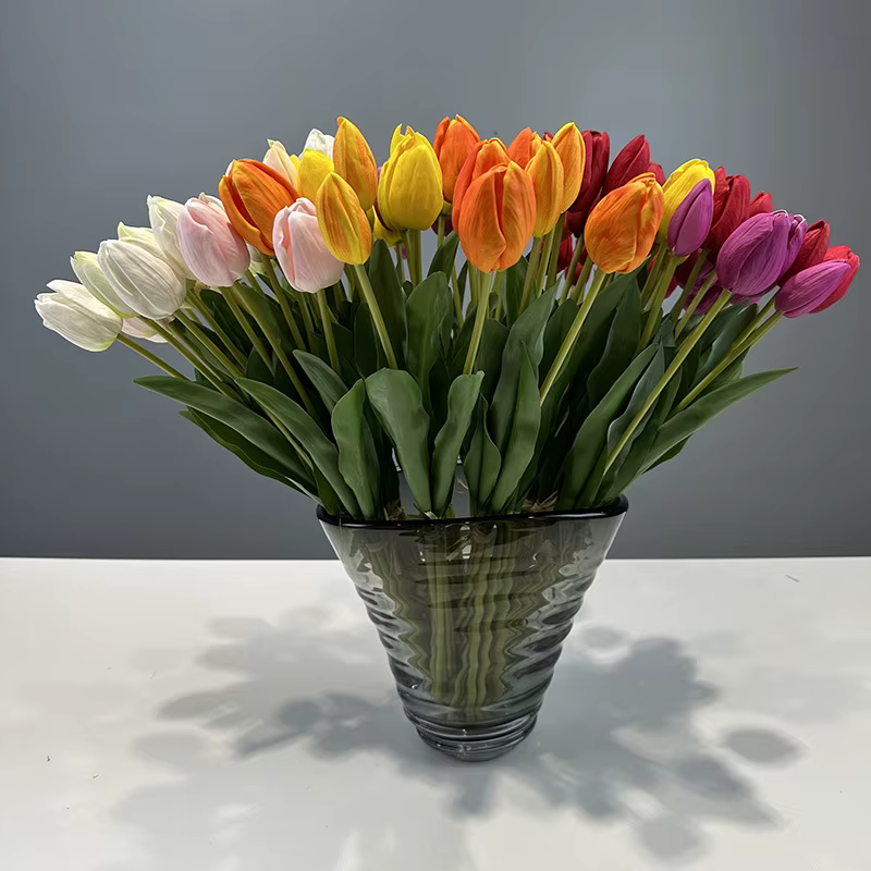 Bouquet de tulipes artificielles en PU