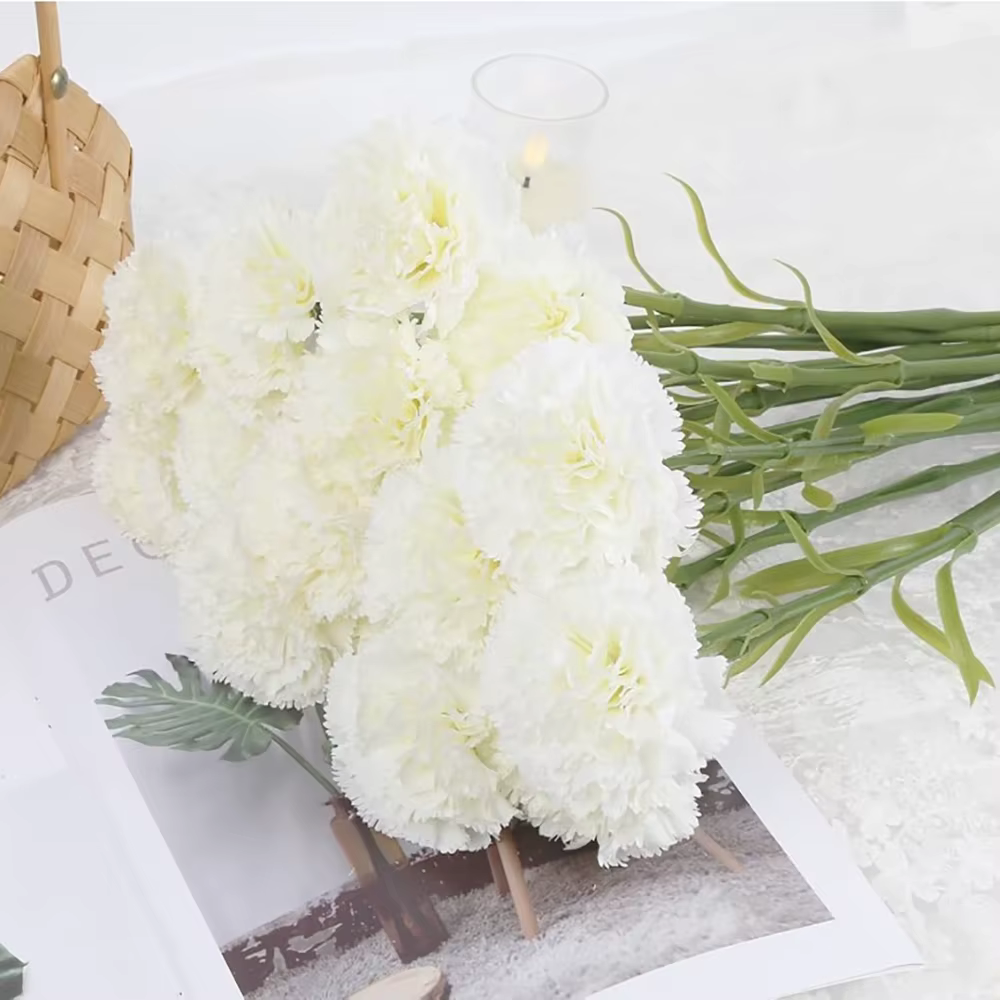 Bouquet de fleurs artificielles en soie de 15