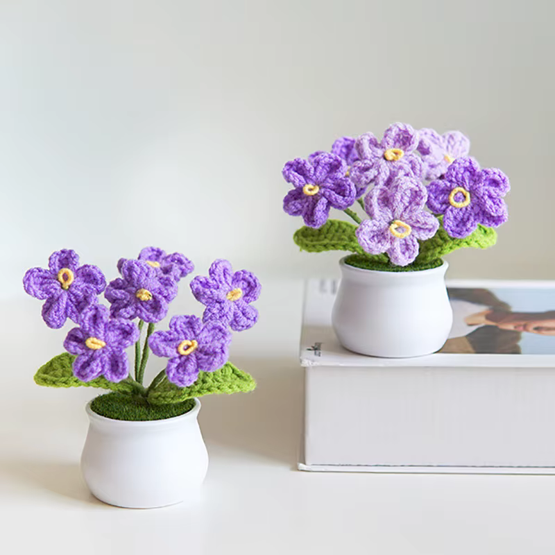 InjFlowers-Fausses Fleurs Artificielles Bleues pour Vase