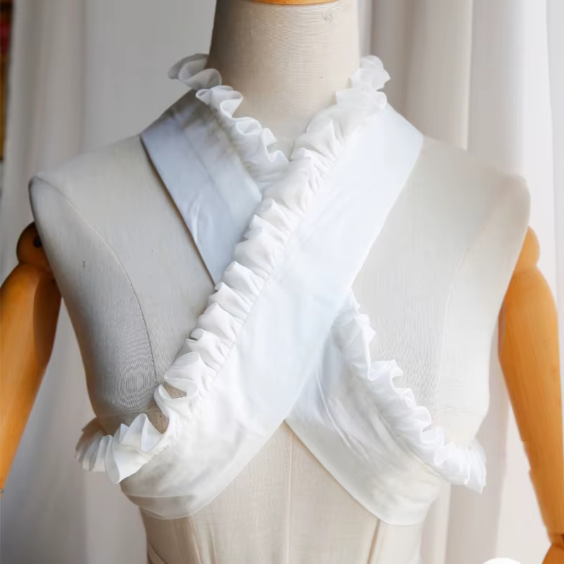 Kimono japonais Yukata, accessoires élégants en dentelle, faux col détachable, beauté Yukata, vêtements intérieurs, col de peignoir