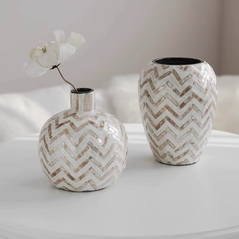 Vase à coquille Vintage