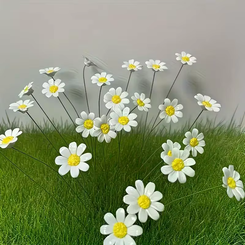 6/8/10 pièces de fleurs de marguerite en céramique