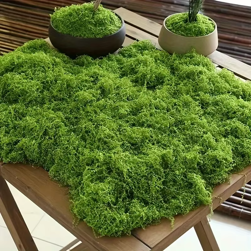 Faux mousse verte, artisanat de bricolage