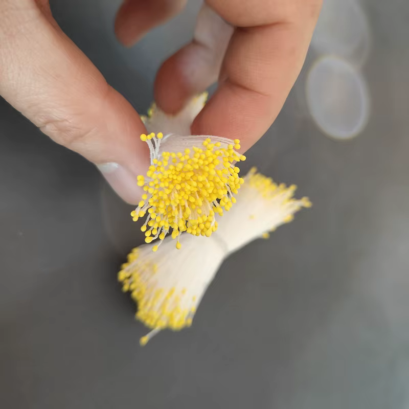 700 pièces 1mm Mini fleur étamine Pistil Double têtes rétro mat fausse