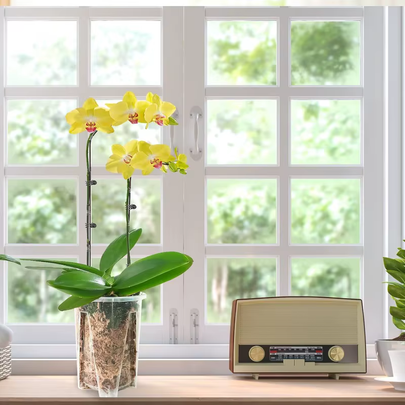 Pot de fleurs en plastique PP respirant pour orchidées