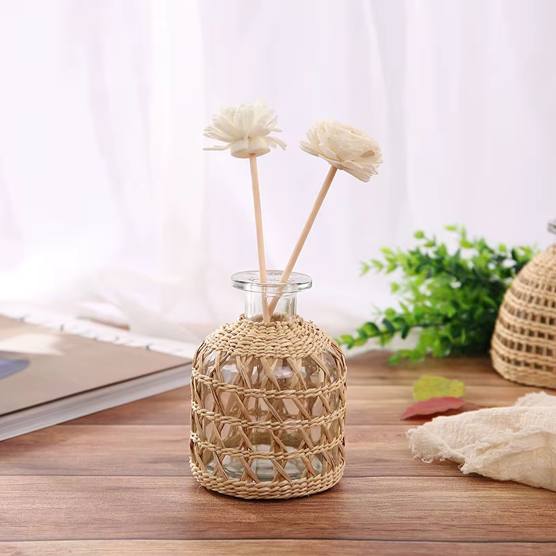 Vase aromatique en verre tissé à la main de Style japonais