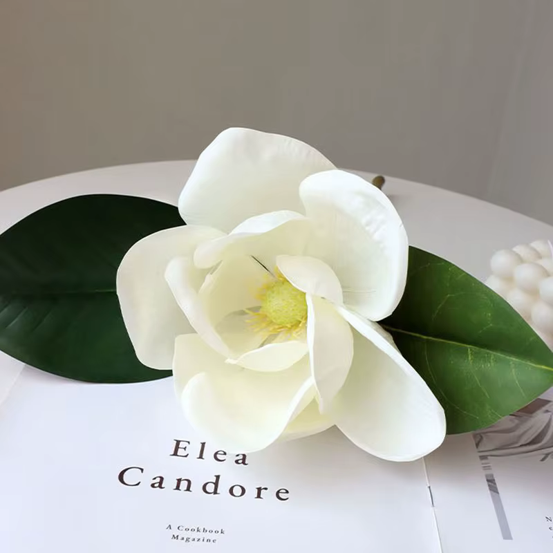 Grand Drapeau à Main Fleur de Magnolia