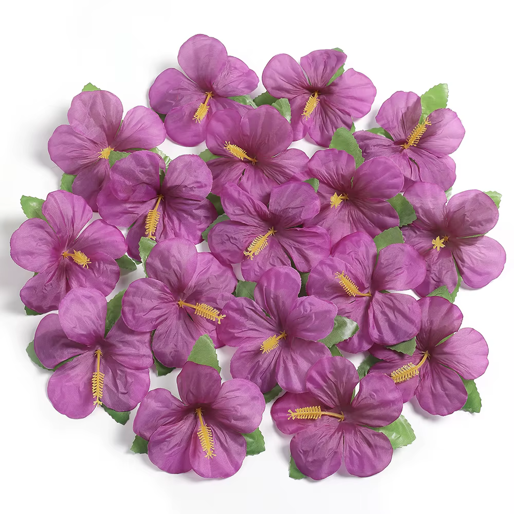 Fleurs d'hibiscus colorées hawaïennes