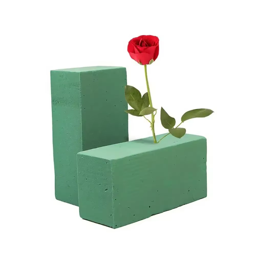 Mousse florale verte carrée pour arrangements floraux