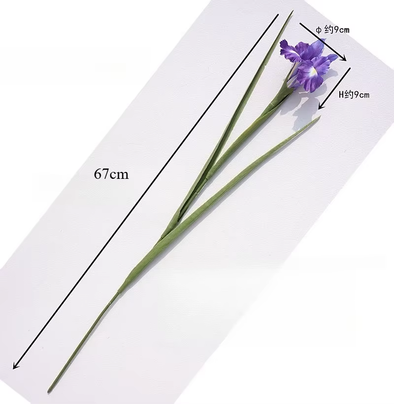 Fleurs d'iris artificielles 67cm