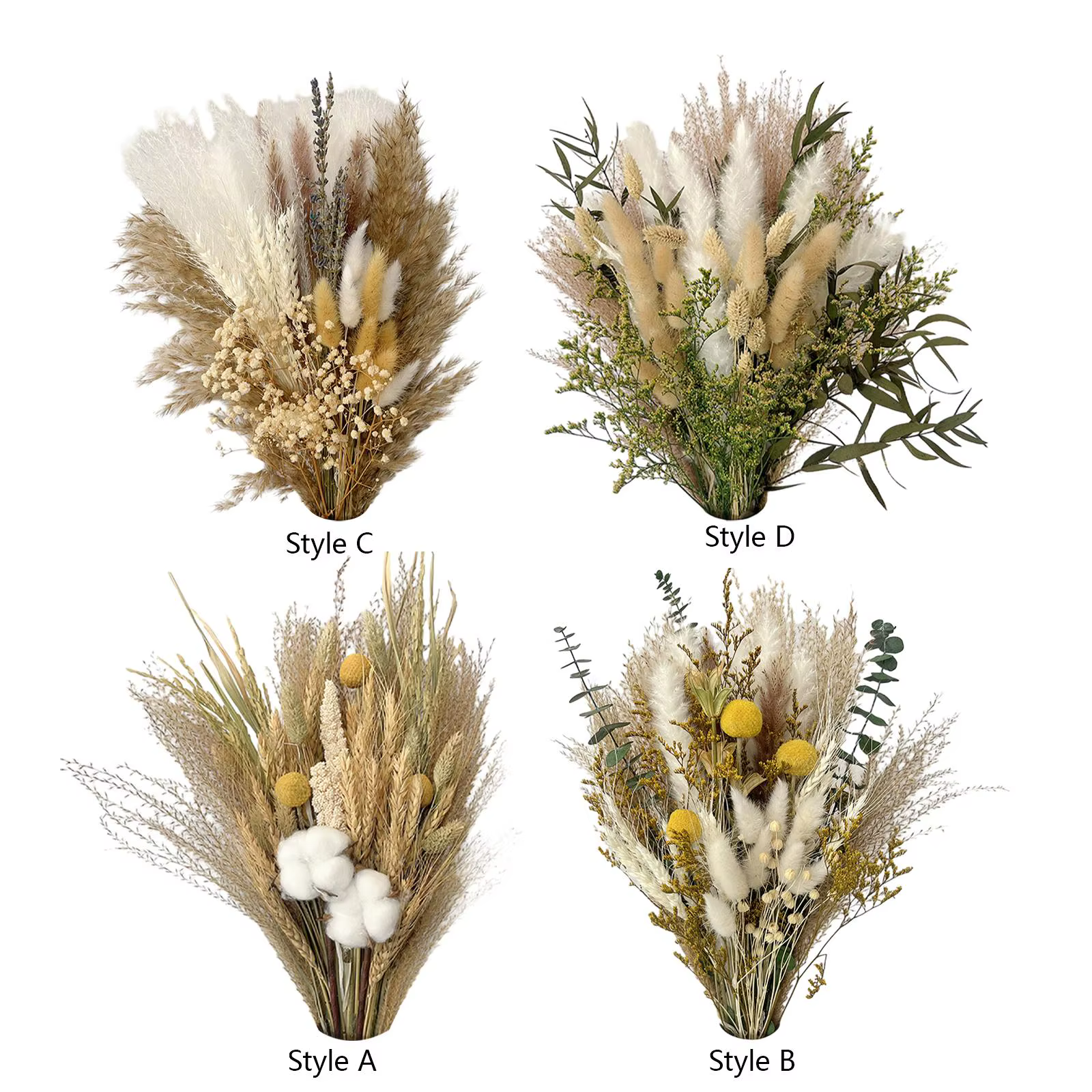 Bouquet de fleurs séchées naturelles DIY