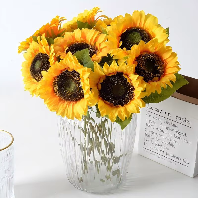 5/10 PIÈCES Tournesol Artificiel 45CM