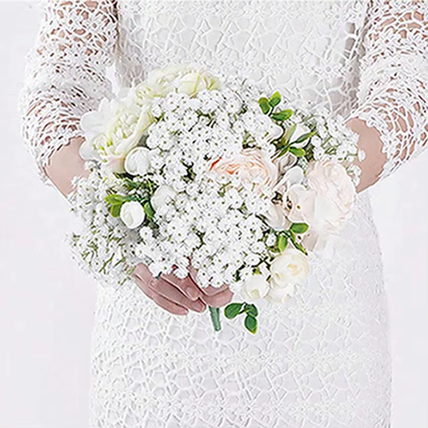 Fleurs artificielles Babysbreath mariage maison chambre Table Decor célébration en plein air Halling couronne de mariée Bouquets Party Craft cadeau
