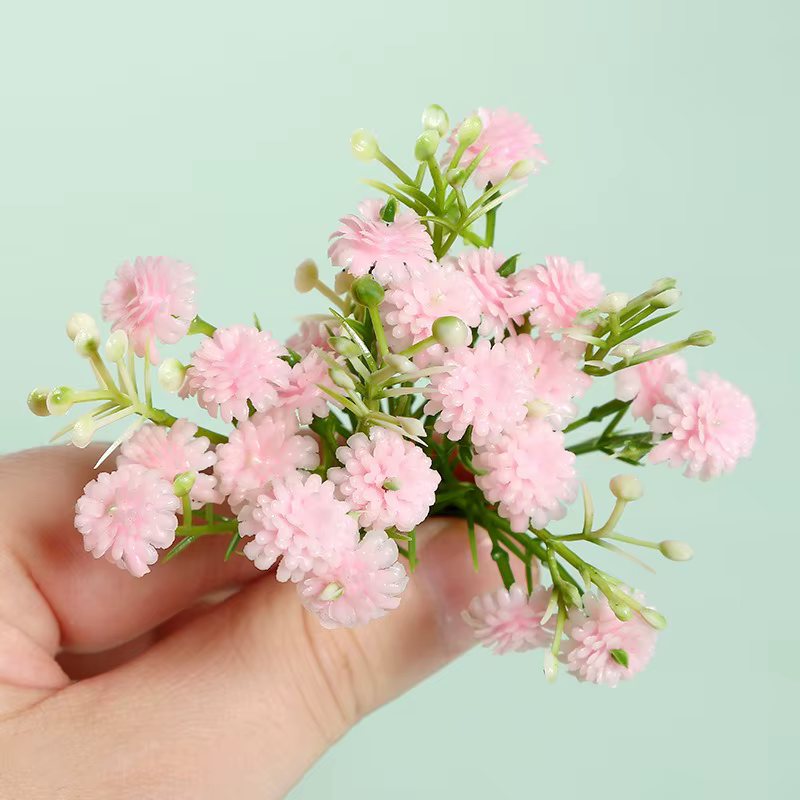 20/40 pièces fleurs artificielles 8CM fausse fleur pour la décoration intérieure décorations de mariage ornements artisanat cadeau guirlande accessoires