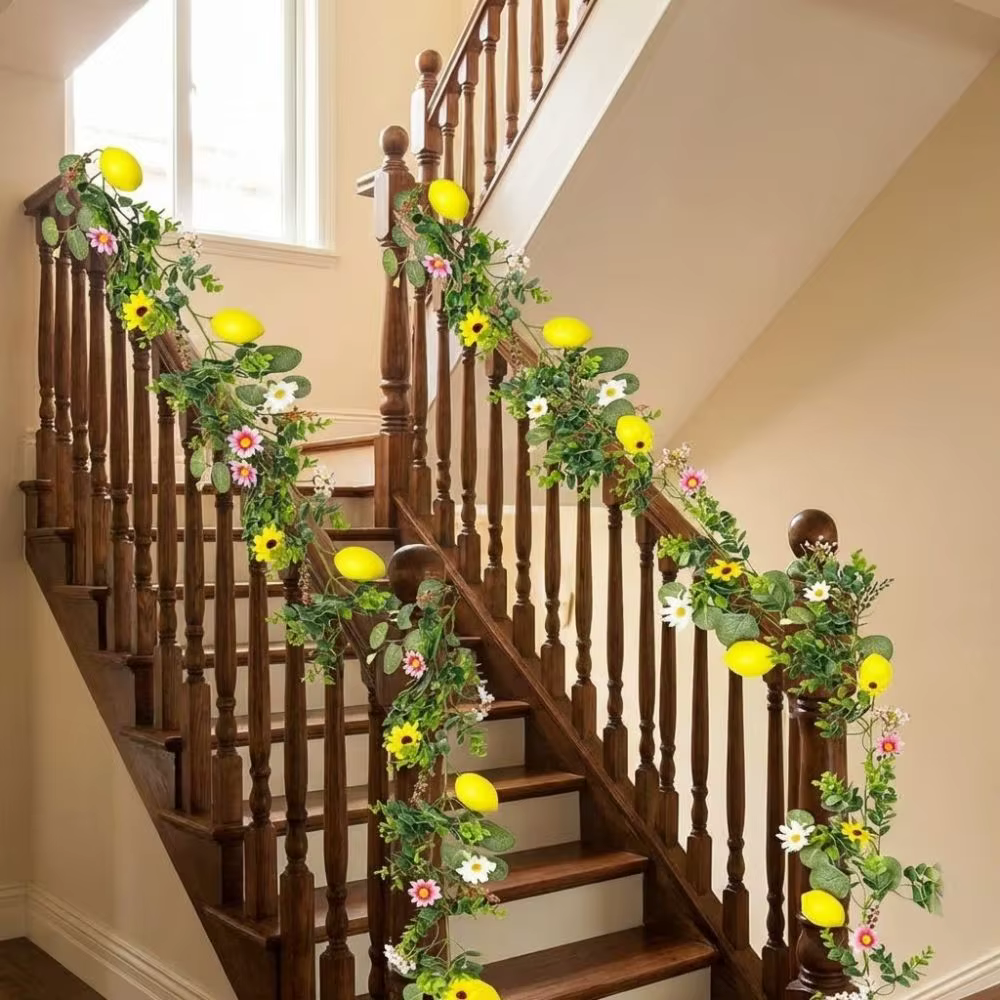 Fleurs en soie, vigne artificielle de citron