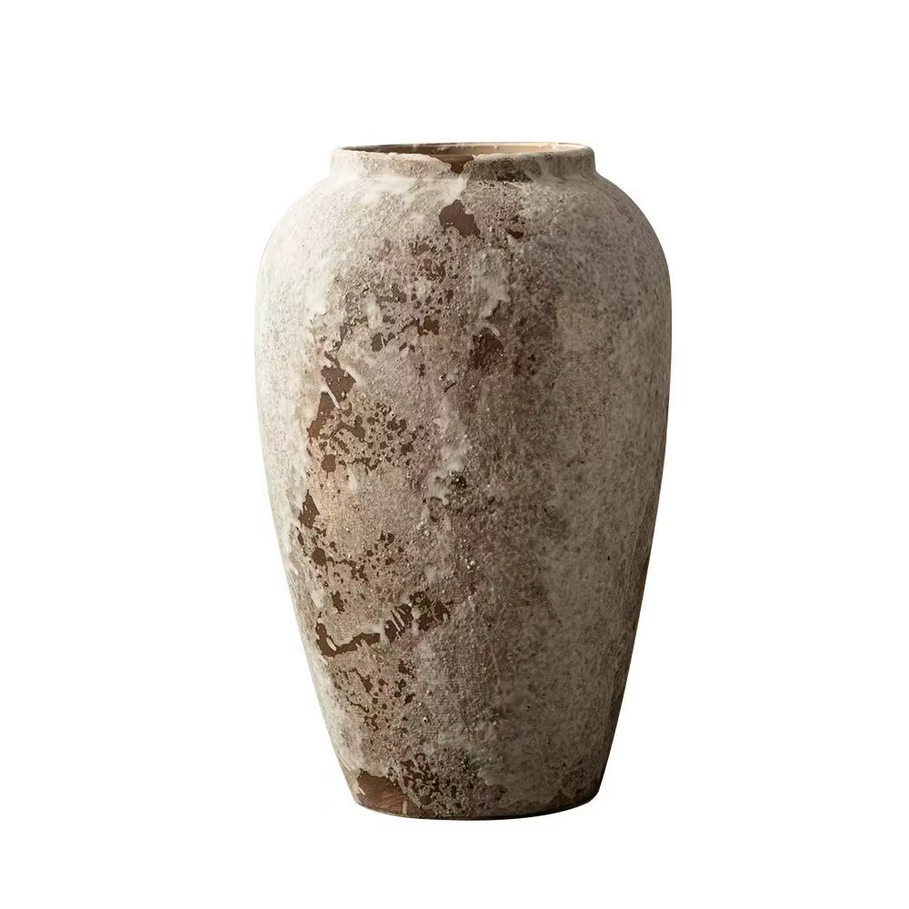 Vase en céramique hydroponique de style Wabi-Sabi