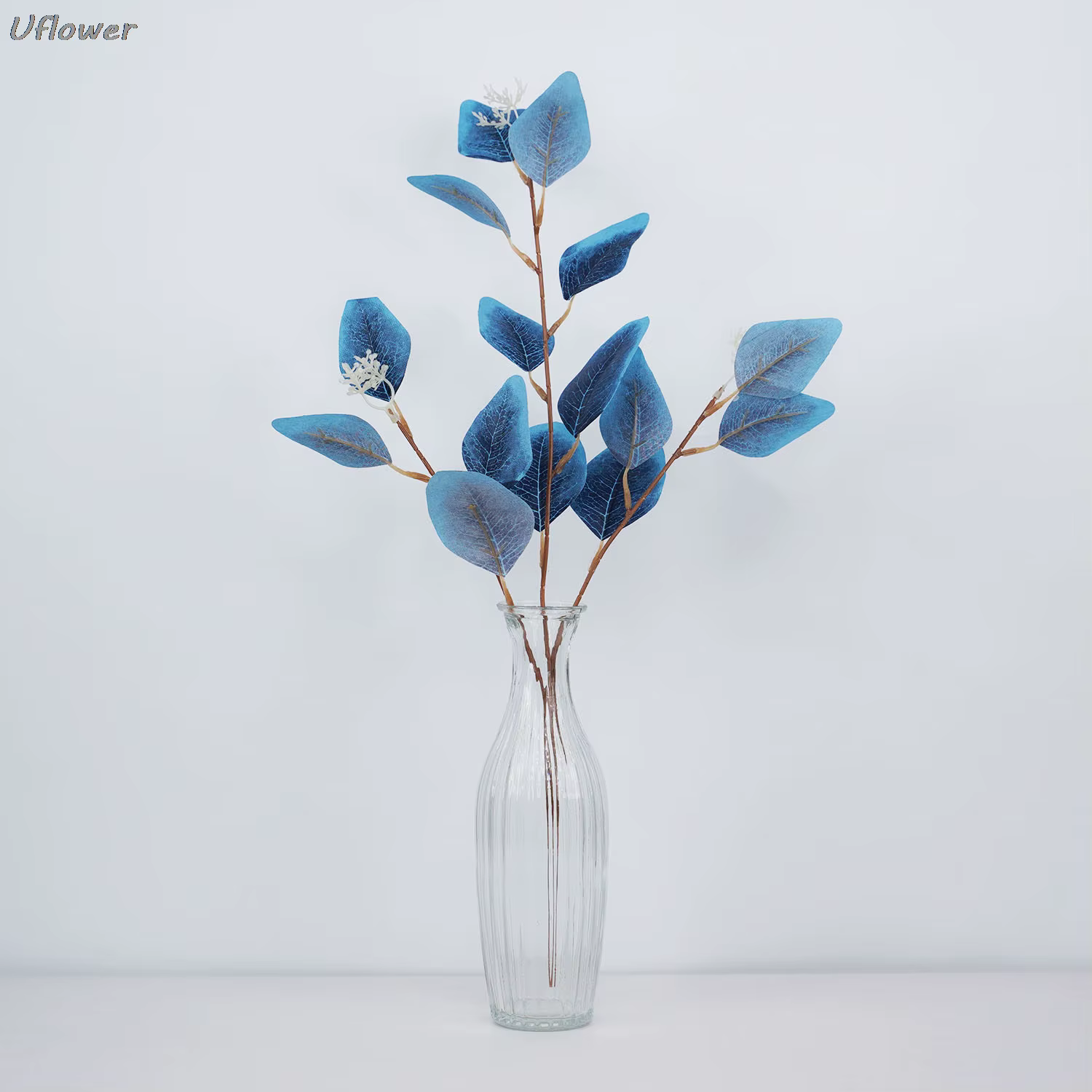 Plante artificielle d'eucalyptus longue branche d'automne
