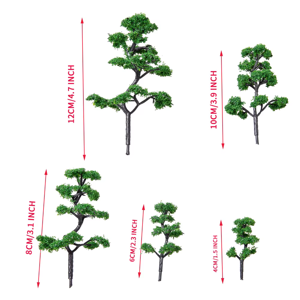 Plantes de Simulation d'arbres verts miniatures de 4 à 12cm