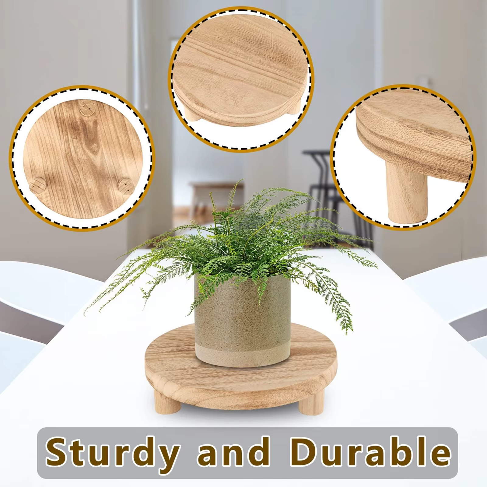 Support de plantes en bois