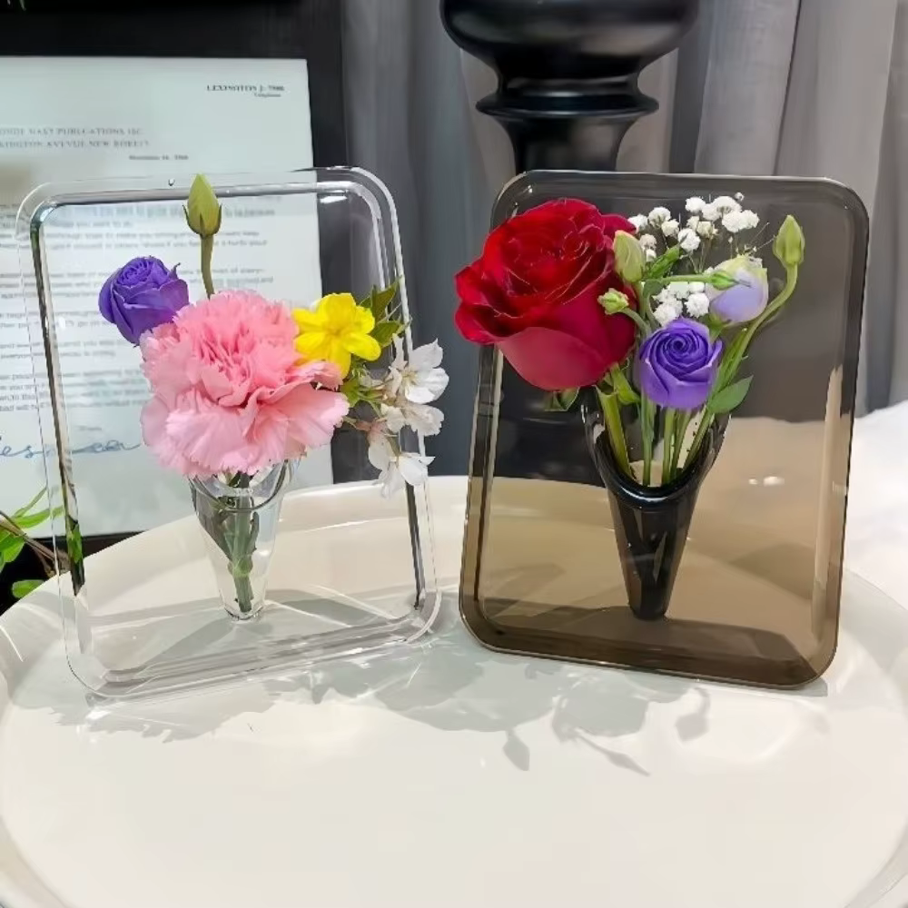 Vase à fleurs créatif transparent