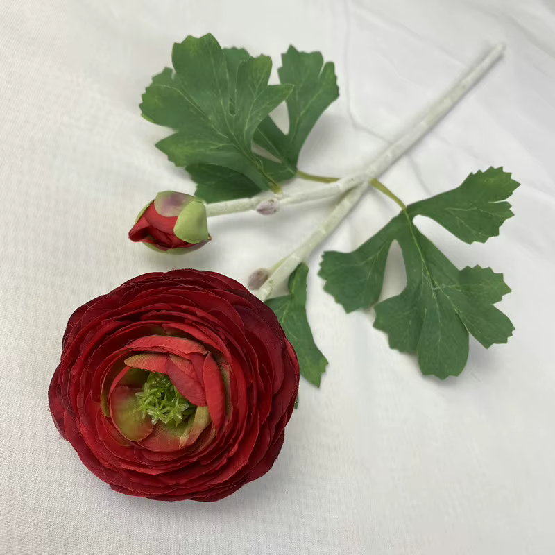 Bouquet de roses artificielles en soie