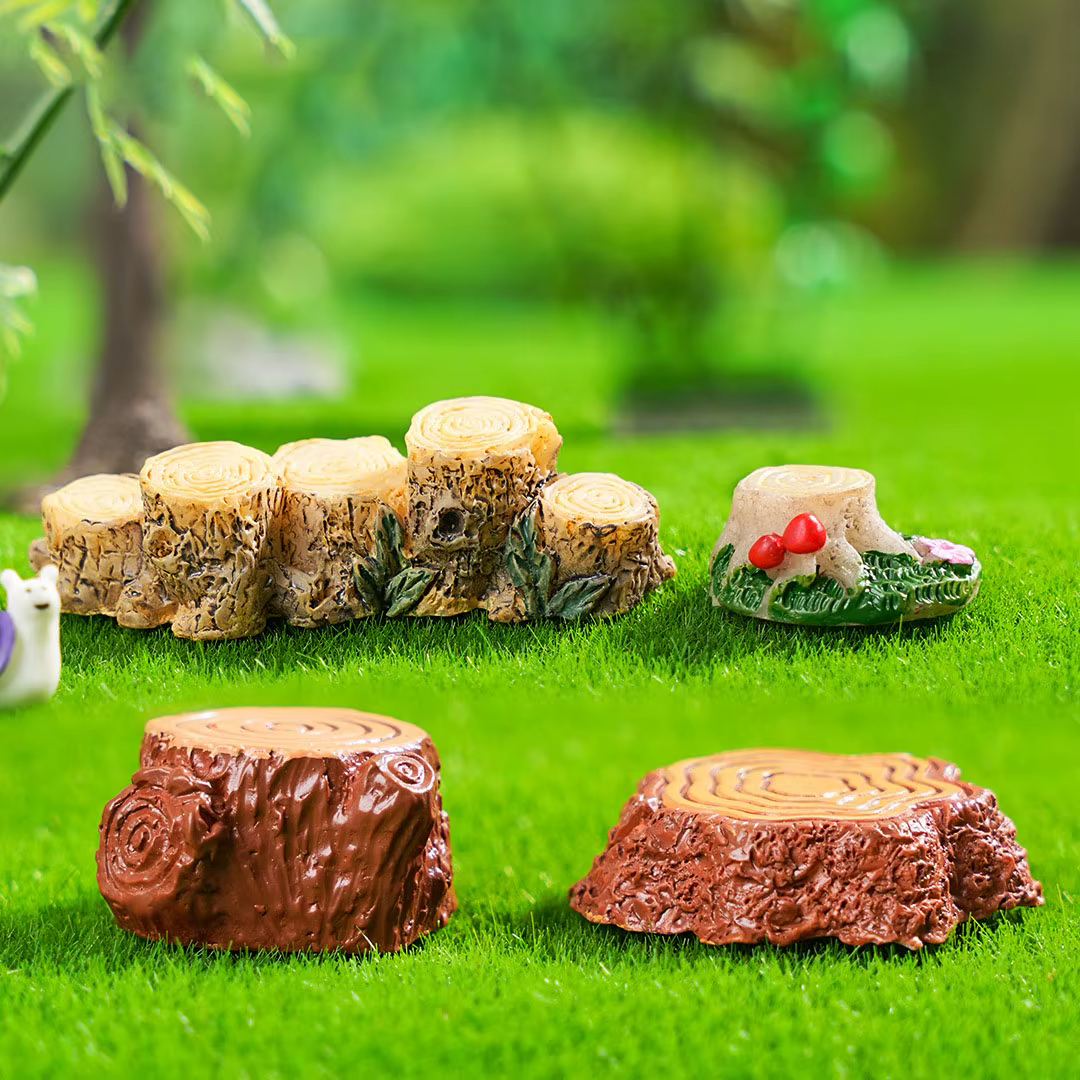 Souche d'arbre artificielle pour pièce plus lente