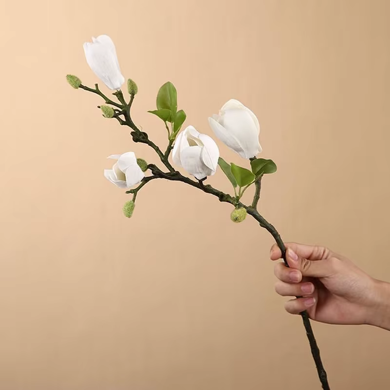 Magnolia fleurs artificielles Simulation