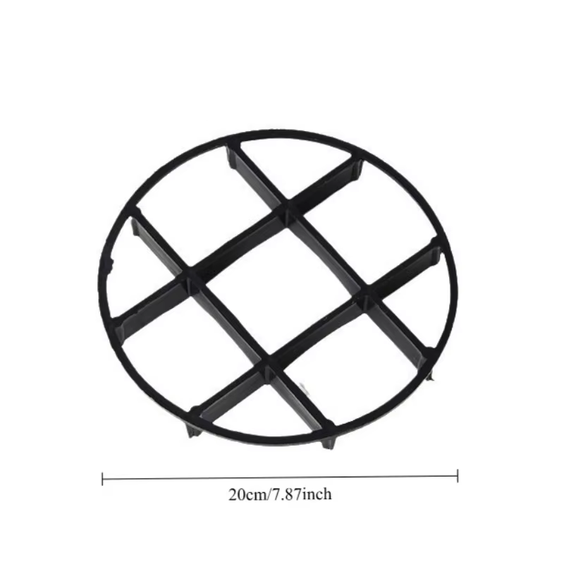 10 plateaux pour pots de fleurs à motif quadrillé de 12 cm/20 cm