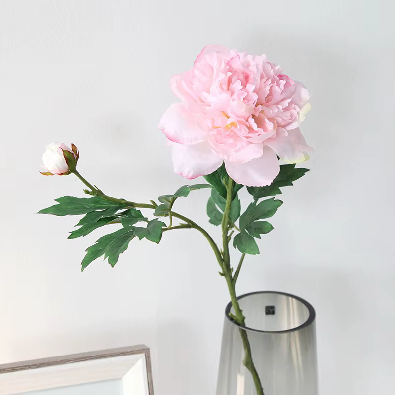 Bouquet de pivoines blanches 70cm