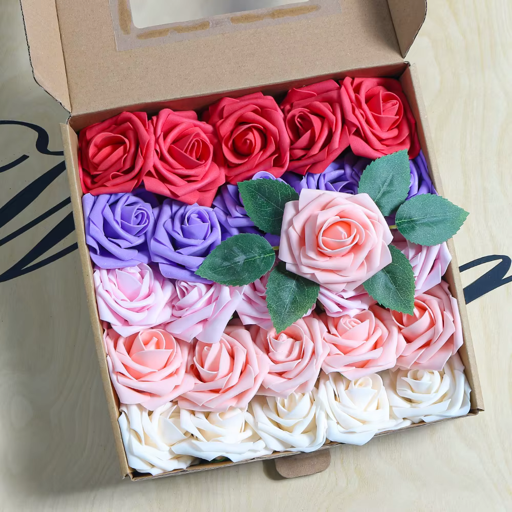 Roses Artificielles en Mousse PE