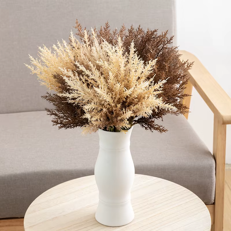 Bouquet de fleurs artificielles d'herbe de blé Beige sable