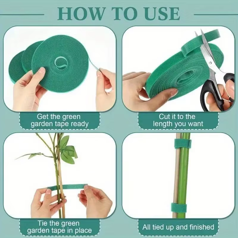 Attaches pour plantes en Nylon réutilisables de 10M