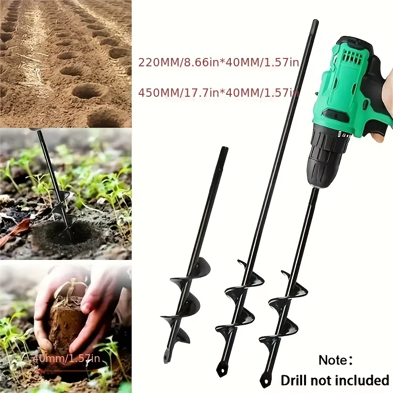 Perceuse hélicoïdale pour vecdes légumes