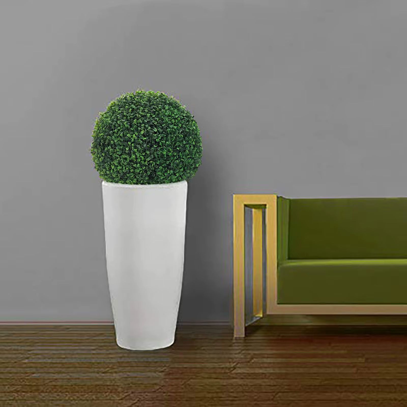 Plante artificielle topiaire verte