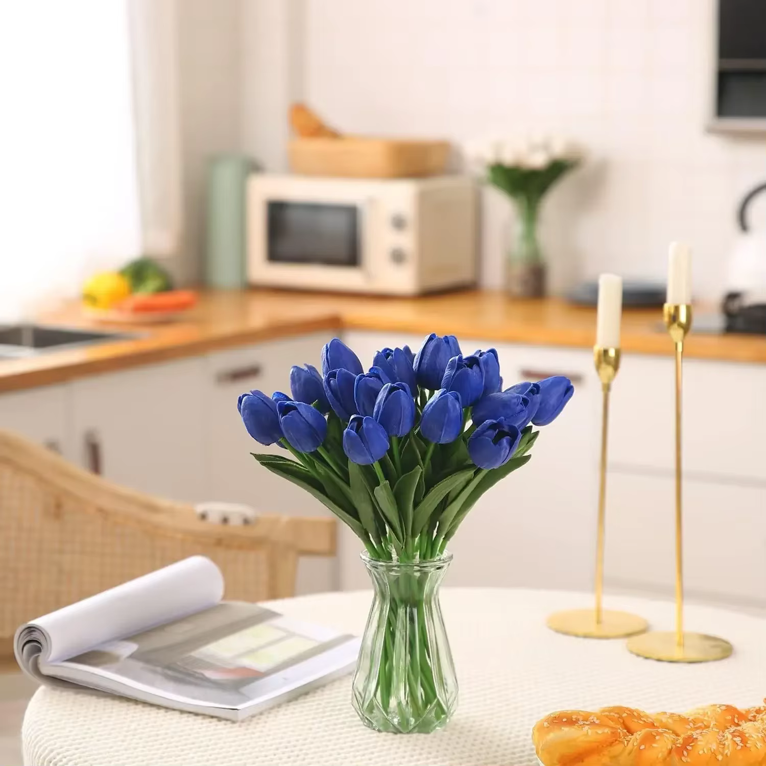 Tulipes artificielles au toucher réel