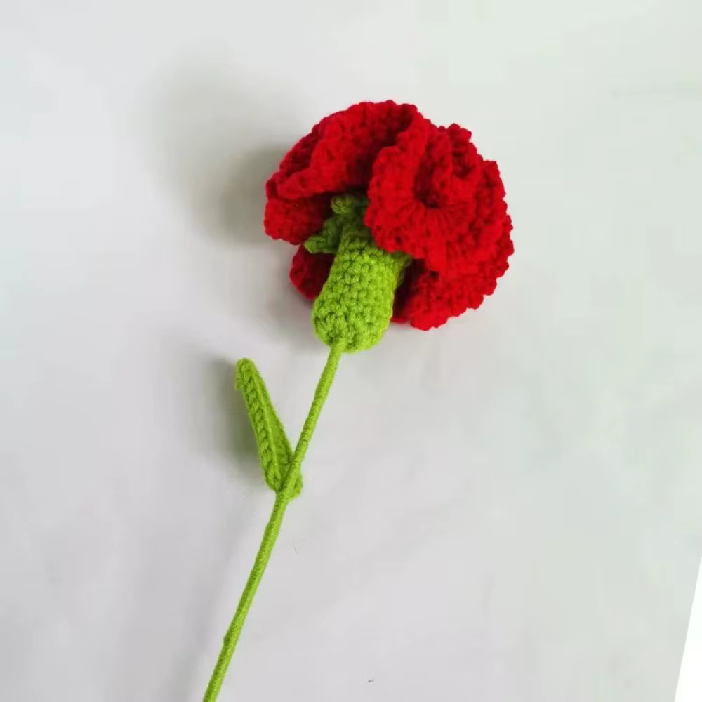 Bouquet de fleurs en laine créatif, fait main au crochet, coloré, cadeau