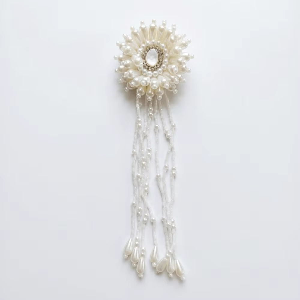 Accessoire Cheveux Style Français Coiffe de Mariée Vintage Chic Bandeau de Mariée Rétro Tendance Coiffe de Mariage Bal de Promo