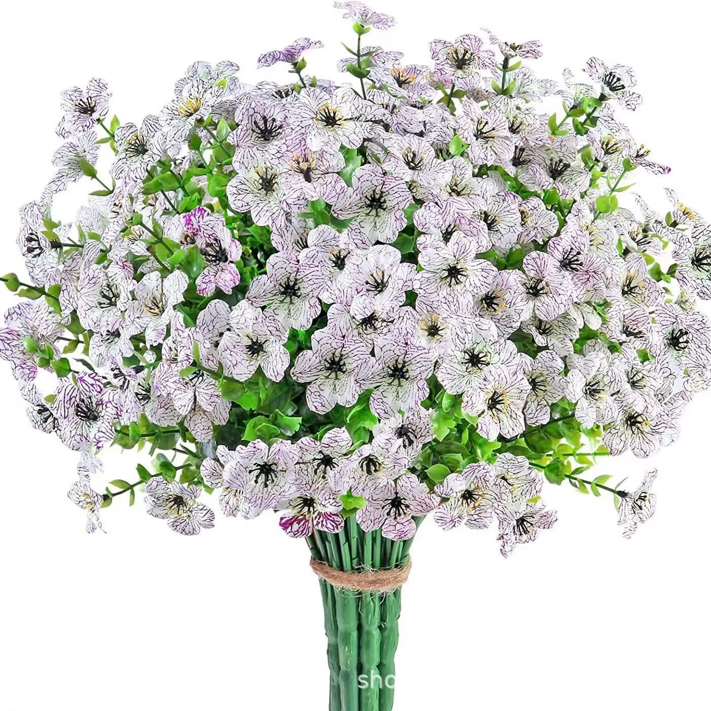 1pc ArtificialFlower Plante Eucalyptus Violet Mariage De Noël Décor Maison Vase En Plein Air jardin cour bonsaï Festival Bricolage cadeau