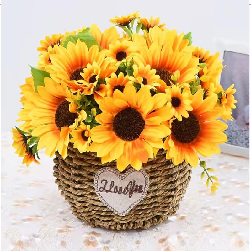 Fleurs artificielles tournesol fausses