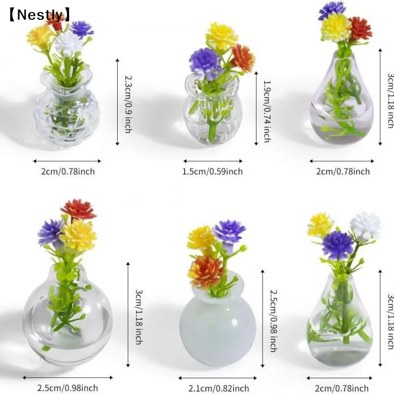 Mini-vases magnétiques pour réfrigérateur