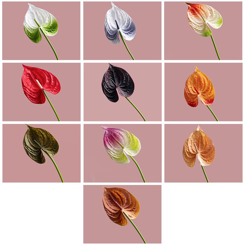 Plante d'anthurium artificielle de 24.41 pouces