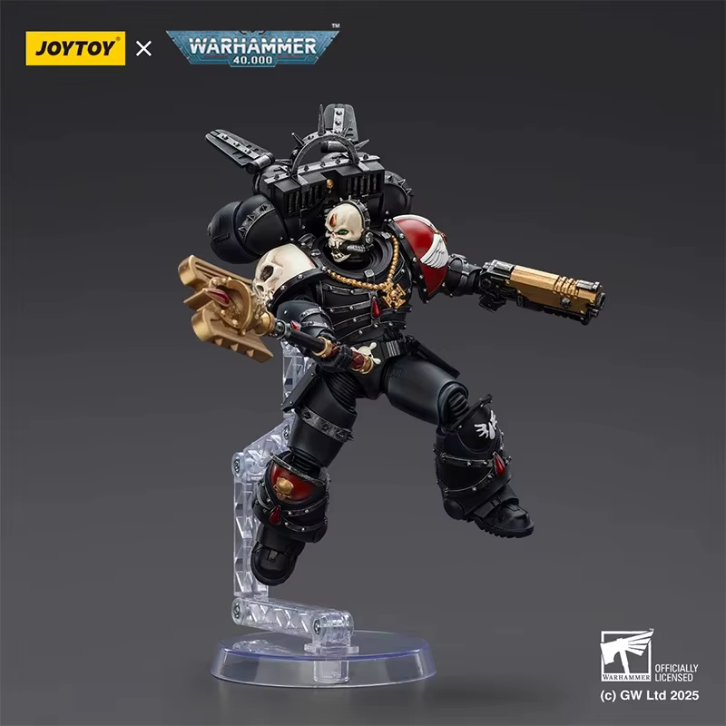 【Accessoires】Figurines d'action JOYTOY Warhammer 1/18 Blood Angels Lemartes avec Jump Pack, Blood Crozius et pistolet Absolver Bolt